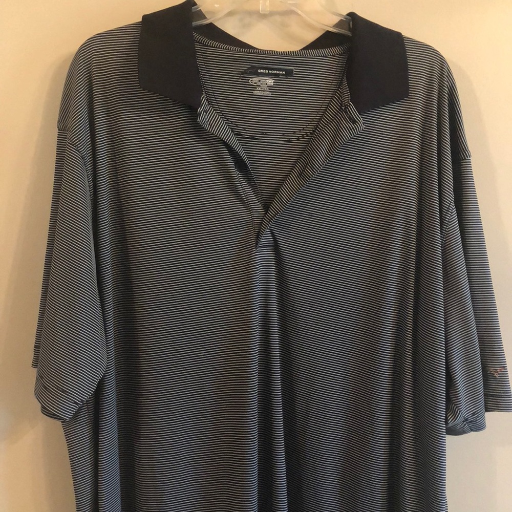 Greg Norman Striped Polo